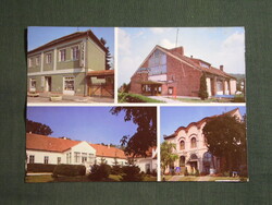 Képeslap,Tab,mozaik,galéria,tanácsháza,mozi,áruház látkép,részlet,1986-