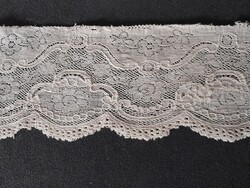 Rececsipke, varrt csipke régi ruhaszegő 64 cm hosszú 8 cm széles