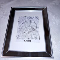 "PARIS ". Párizs, metró útvonal?!,város térkép?! Kép, nyomat.