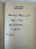 Martyn Ferencnek a szerző által dedikált könyv P. Szűcs Julianna: Művészettörténés