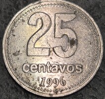 Argentína 25 centavo, 1996.