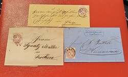 KÖNYVNYOMÁS/ DOMBORNYOMÁS 1864? (3 DB)  Képek + Leírás