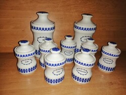 Alföldi porcelán fűszertartó 9 db-os készlet
