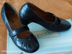 MEDICUS PÁNTOS fekete bőr cipő 5,5H méret