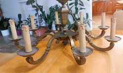 (K) Gyönyörű réz/bronz bronz csillár
