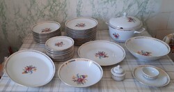 Régi  12 személyes MZ cseszlovák  porcelán étkészlet