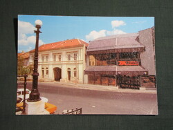 Képeslap,Tokaj,ÁFÉSZ Skála Coop áruház látkép,részlet,1986-