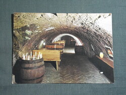 Képeslap,Tokaj,Taverna pince borozó látkép,részlet,1979-
