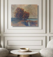 Gyönyörű Mészöly Géza reprodukció (Páva) festmény, 69*55 cm, vászon, jelzett