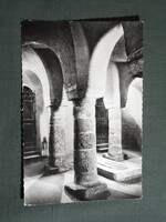 Képeslap,Tihany,Bencés Apátság templom,altemplom látkép,részlet,1966-