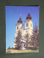Képeslap,Tihany,Bencés Apátság templom látkép,részlet,1983-