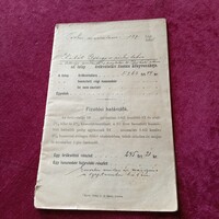 Kabát György  M. Pécskai lakos "Fizetési Kötelezettségnek nyílvántartása"/1896-98. Képek + Leírás