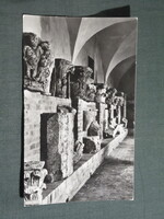 Képeslap,Tata,Kuny Domokos múzeum,kőtár látkép,részlet,1956-