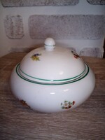 Hollóházi porcelán cukortartó avagy bonbonier. 8,5 cm. Hibátlan és jelzett