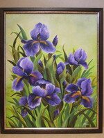 Lila Íriszek, Festmény