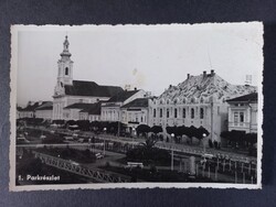 Régi képeslap Máramarossziget Parkrészlet