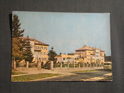Képeslap,Sopron,Lővér üdülő,szálló,Ikarus autóbusz látkép,részlet,1963-