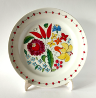 GYÖNYÖRŰ RÉGI" KESZTHELYI JÓZSEF PORCELÁN FESTŐ" KÉZZEL FESTETT PORCELÁN FALI DÍSZTÁNYÉR