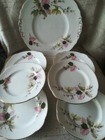 Royal Imperial angol porcelán desszertes készlet