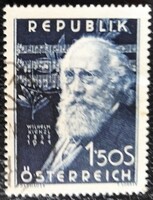 A967p /  Ausztria 1951 Wilhelm Kienzl zeneszerző bélyeg pecsételt