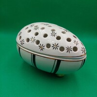 Retro Budapesti Zsolnay/ FIM Budapest Porcelángyár tojás formájú bonbonier