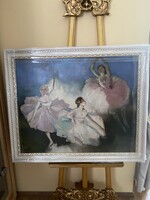 Kömpöczy Balogh Endre - Álmodozó balerinák - olajfestmény