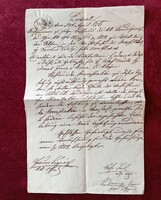 "PROTOCOLL"/Irat-Érdekesség(Írás, Bélyegek, Bélyegzés: 1856-ból) Képek szerint