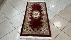 3988 Kínai Peking mintás kézi csomó gyapjú perzsa szőnyeg 70X145CM ingyen futár