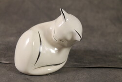 Hollóházi art deco cica 533