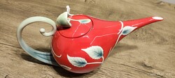 Franz hibiszkusz Design teáskanna piros porcelán. Nincs minimálár!
