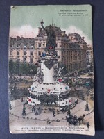Régi képeslap Párizs, szines "kövekkel" kirakva 1936