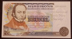 UNC-Harrisons test banknote Brunel - IBNS 1989.