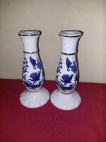 Porcelán gyertyatartó pár