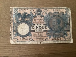 Olaszország - 5 lire 1904 (1923)