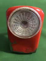 Régi retro hordozható elemlámpa zseblámpa lapos