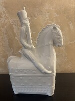 Hollóházi huszár lovon, gyári hibás!