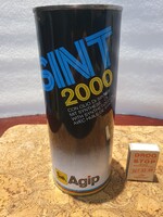 Retro bontatlan Agip SINT 2000 SAE 10w/50 HD motorolaj nagyon szép állapotban Áfor szocreál b6
