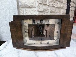 Art Deco különleges ritka asztali óra kandalló óra. Negyed ütős ! De lekapcsolható néma óránként is