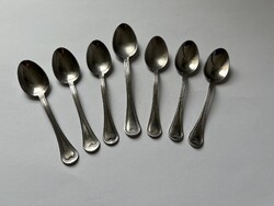 6 + 1 retro mokkáskanál + kiskanál Inox Italy