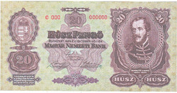 Magyarország 20 pengő TERVEZET 1929