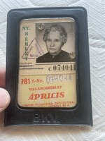 BKV 1981 igazolvány kb 10 vonal jeggyel Retro arcképes  igazolvány