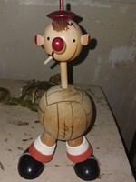 Retró focis figura fa bábu