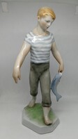 Zsolnay porcelán Halas fiú"RITKA"!