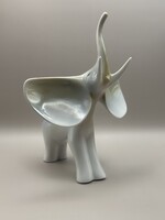 Hollóházi porcelán elefánt - NINCS MINIMÁLÁR