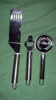 Nagyon szép INOX NIROSTA japán konyhai eszközök 3 db EGYBEN a képek szerint
