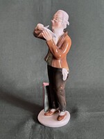 Ritka tollhegyező Karl Ens porcelán figura (P0023) Javított!