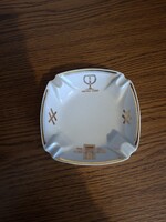 Hollóházi porcelán hamutál, Amfora-Üvért. Hibátlan. Jelzett.