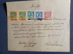 ZA630.51 Régi irat - 1925 - Nyugta - 187500 korona -tehén fűbér - Simontornya  Márkus György
