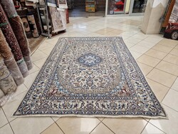 Nain 200x290 cm kézi csomózású gyapjú perzsa szőnyeg. MZ433