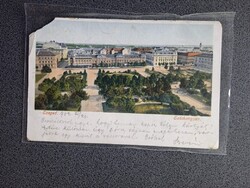 D206568 SZEGED Széchenyi-tér  1902   régi képeslap  SAROKHIÁNY  TPO  vasúti posta  Báziás-Budapest